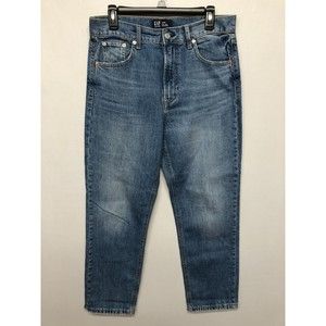 Gap Denim Women Sky High Straight Jeans Size 10 / 30R Cotton Blend Blue M109 -4